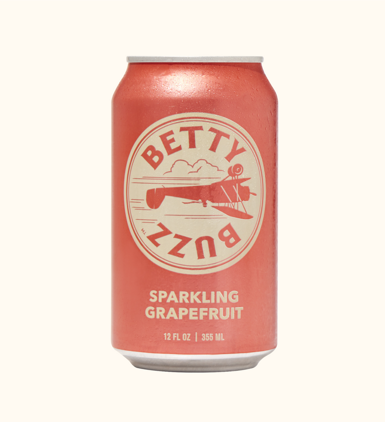 Betty Buzz Grapefruit Soda Can