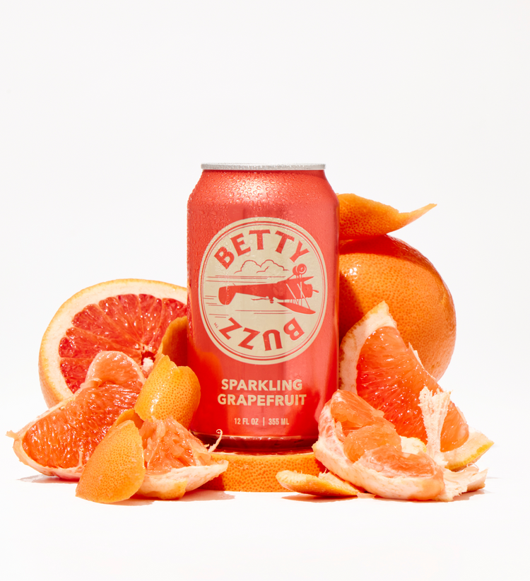 Betty Buzz Grapefruit Soda Can