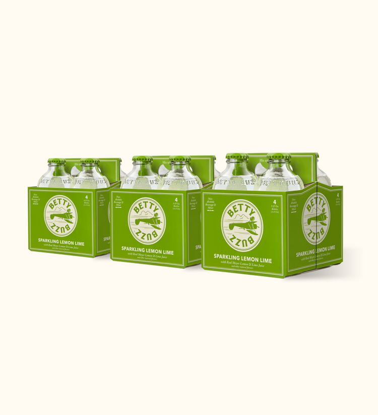 Sparkling Lemon Lime bottles in packaging